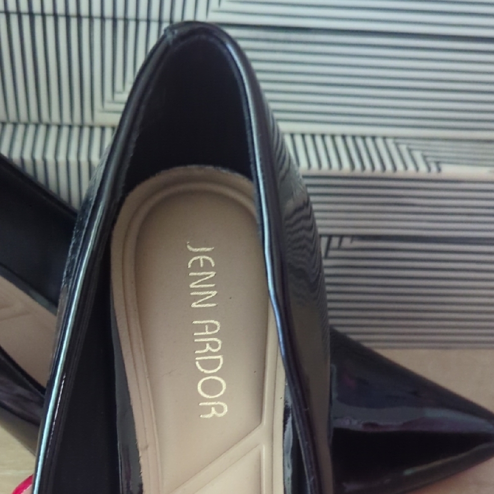 Jenn Ardor Black Patent Stiletto Heels - Picture 3 of 3